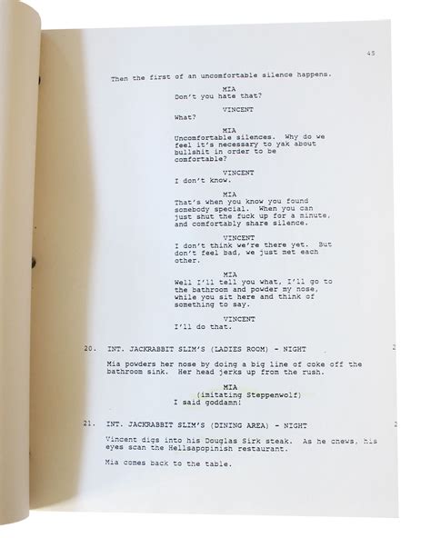 Pulp Fiction (1994) Screenplay .